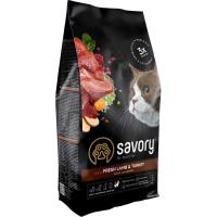 Сухой корм для кошек Savory Adult Cat Sensitive Digestion Fresh Lamb and Turke Фото