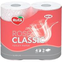 Туалетная бумага Ruta Classic Розовая 2 слоя 4 рулона Фото