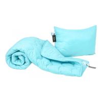 Ковдра MirSon Набір Бавовняний №1706 Eco Light BLue Ковдра 220х2 Фото