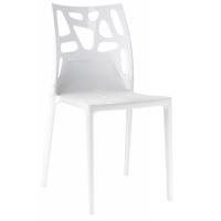 Кухонний стілець PAPATYA ego-rock, сидіння і ніжки білі, верх суцільно-біли Фото
