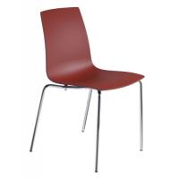 Кухонный стул PAPATYA x-treme-s, сиденье матовый красный кирпич, ножки х Фото