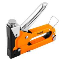 Степлер строительный Neo Tools 3 в 1, 4-14 мм, тип скоб G, L, E, регулювання заби Фото