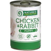 Консервы для собак Nature's Protection Puppy Chicken&Rabbit 400 г Фото