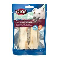 Ласощі для собак Trixie Кістка для чищення зубів з качкою Denta Fun 10 см Фото
