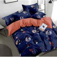 Простынь MirSon Сатин Premium 22-1256 Kingfisher 180х220 см Фото