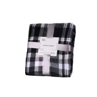 Плед Ardesto Flannel клітинка сіра, 200х220 см Фото
