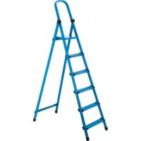Лестница Work's стремянка металлическая 406 6 сх., синяя Фото