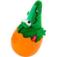 Игрушка для собак GiGwi EGG Крокодил-неваляшка с пищалкой 14 см Фото