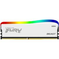 Модуль пам'яті для комп'ютера Kingston Fury (ex.HyperX) DDR4 8GB 3200 MHz Beast White RGB SE Фото