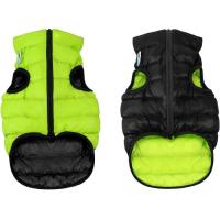 Курточка для тварин Airy Vest двостороння S 40 салатово-чорна Фото