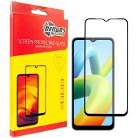 Скло захисне Dengos Full Glue Xiaomi Redmi A1 black frame Фото