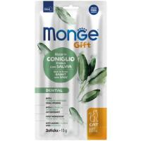 Лакомство для котов Monge Gift Cat Dental кролик с шалфеем 15 г Фото