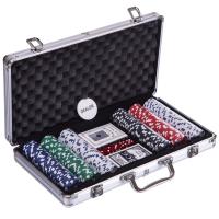Настільна гра Johnshen Sports Набір покерний 300 фішок по 11,5 г (алюмінієвий ке Фото