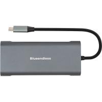 Концентратор PowerPlant USB-C to 2xUSB 3.0, 1xUSB 2.0, 1xType-C (PD), HDMI Фото