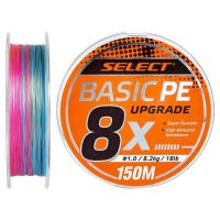 Шнур Select Basic PE 8x 150m Multi Color 1.5/0.18mm 22lb/10kg Фото
