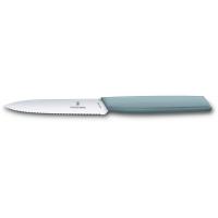 Кухонный нож Victorinox Swiss Modern Paring Serrate 10см Blue Фото