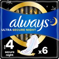 Гігієнічні прокладки Always Ultra Secure Night (Розмір 4) 6 шт. Фото