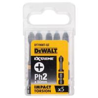 Набір біт DeWALT IMPACT TORSION, ударні, Philips, Ph2, L = 50 мм, 5 Фото