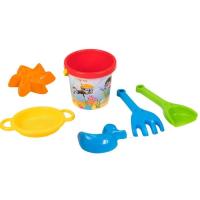 Игрушка для песка Tigres 6 элементов с голубой термонаклейкой Фото