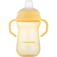 Поїльник-непроливайка Canpol babies з силіконовим носиком FirstCup 250 мл Жовта Фото
