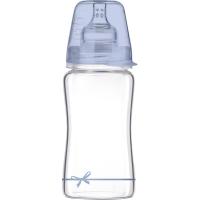 Пляшечка для годування Lovi Diamond Glass Baby Shower скляна 250 мл Блакитна Фото