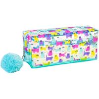 Пенал Cool For School голографический с помпоном 1 отделение голубой Фото