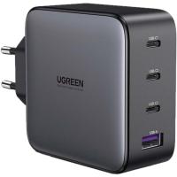 Зарядное устройство Ugreen Nexode USB-A+3*USB-C 100W GaN Te ch Fast Black Фото