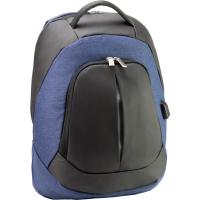 Рюкзак шкільний Optima 17.5" USB Techno унісекс 0.7 кг 16-25 л Синій Фото
