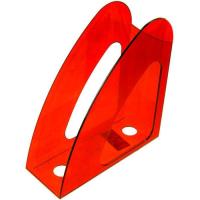 Лоток для бумаг Economix вертикальный Радуга, пластик ярко-красный Фото