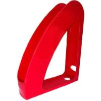 Лоток для бумаг Economix вертикальный с передней стенкой Радуга пластик, кр Фото