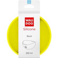 Посуд для котів WAUDOG Silicone Миска 250 мл жовта Фото