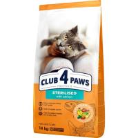 Сухой корм для кошек Club 4 Paws Premium для взрослых стерилизованных с лососем 14 Фото
