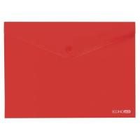 Папка - конверт Economix В5 180 мкм прозрачная, фактура "глянец", красная Фото