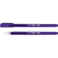 Ручка гелевая Economix TURBO 0,5 мм, фіолетова Фото