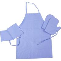 Фартук MirSon Набор №206 - Blue две прихватки + две перчатки-при Фото