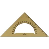 Линейка Koh-i-Noor Треугольник 45/177 с транспортиром, дымчатый Фото