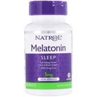 Витаминно-минеральный комплекс Natrol Мелатонин, С Повышенной Силой Действия, 5 мг, 60 Фото