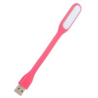 Лампа USB Optima LED, гнучка, рожевий Фото