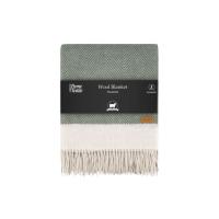 Плед Ardesto Leonardo Bianco 100% шерсть 140x200 см зеленый Фото