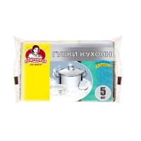 Губки кухонные Помічниця 95 х 65 х 30 мм 5 шт. Фото