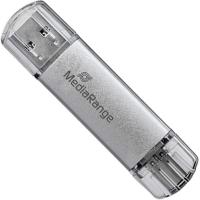USB флеш накопичувач Mediarange 128GB Silver USB 3.0 / Type-C Фото