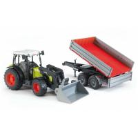 Спецтехника Bruder Трактор Nectis 267 F с погрузчиком и прицепом, М1: Фото