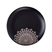 Тарілка Limited Edition Kora 20.5 см Десертна Чорна Фото
