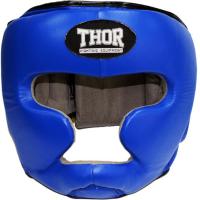 Боксерский шлем Thor 705 M Шкіра Синій Фото