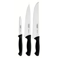 Набір ножів Tramontina Premium 3 предмети Чорний Фото