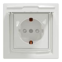 Розетка Schneider Electric ASFORA з кришкою IP44, біла Фото