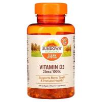 Вітамін Sundown Витамин D3, 1000 МЕ, Vitamin D3, Sundown Naturals, Фото