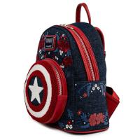 Рюкзак шкільний Loungefly LF Marvel Captain America 80th Anniversary Floral Фото