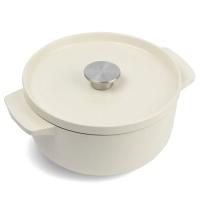 Кастрюля KitchenAid чавунна з кришкою 3,3 л Мигдалевий крем Фото