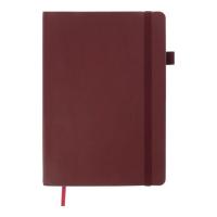 Книга записна Buromax Brief 96 аркушів А5 у клітинку темно-червоний Фото